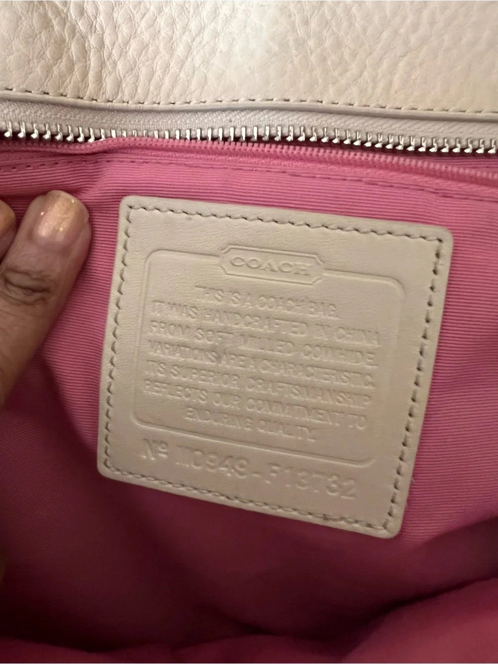 Coach classic cream